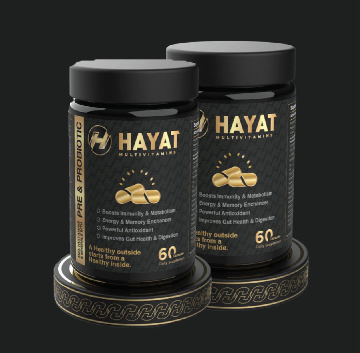 Hayat Multivitamin Pre & Probiotics (2 bottles)